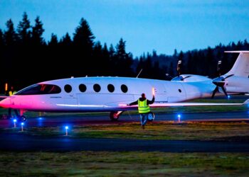An all-electric passenger plane takes off for the first time in history