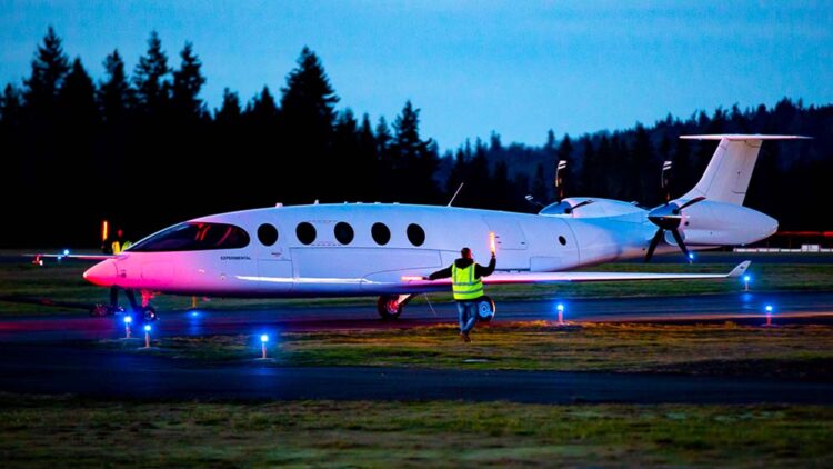 An all-electric passenger plane takes off for the first time in history