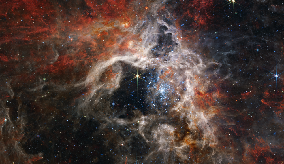 James Webb Telescope photographed Tarantula Nebula