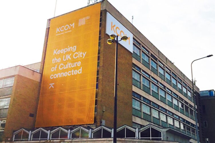 A telecom company spends £100 million to expand its network