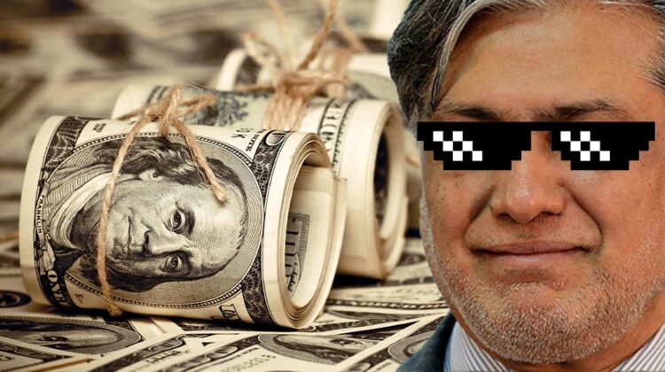 Dollar falls below Rs. 222 in intraday trading following Dar's jumbo rupee forecast