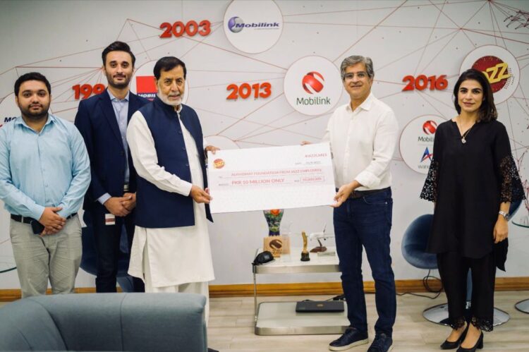 Jazz employees humbly contribute PKR 10 million to Alkhidmat Foundation’s flood-relief program