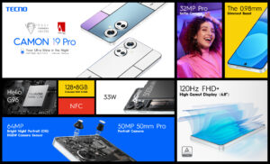 TECNO Launched the First-Ever Color Changing Camon 19 Pro Mondrian in Pakistan