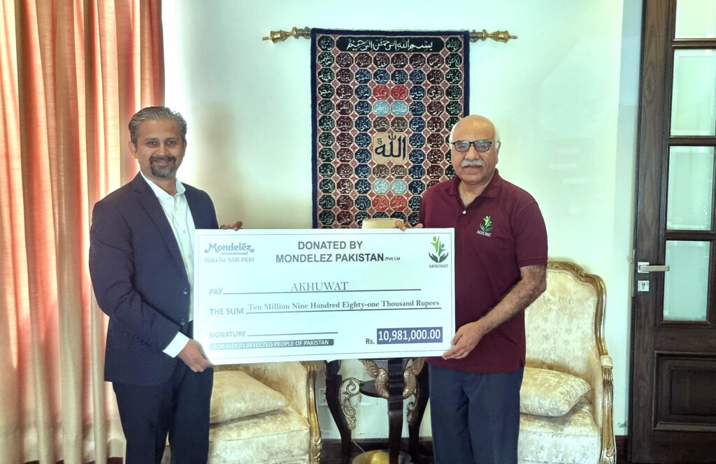 Over 22 million PKR are facilitated by Mondelez International for flood rehabilitation in Pakistan