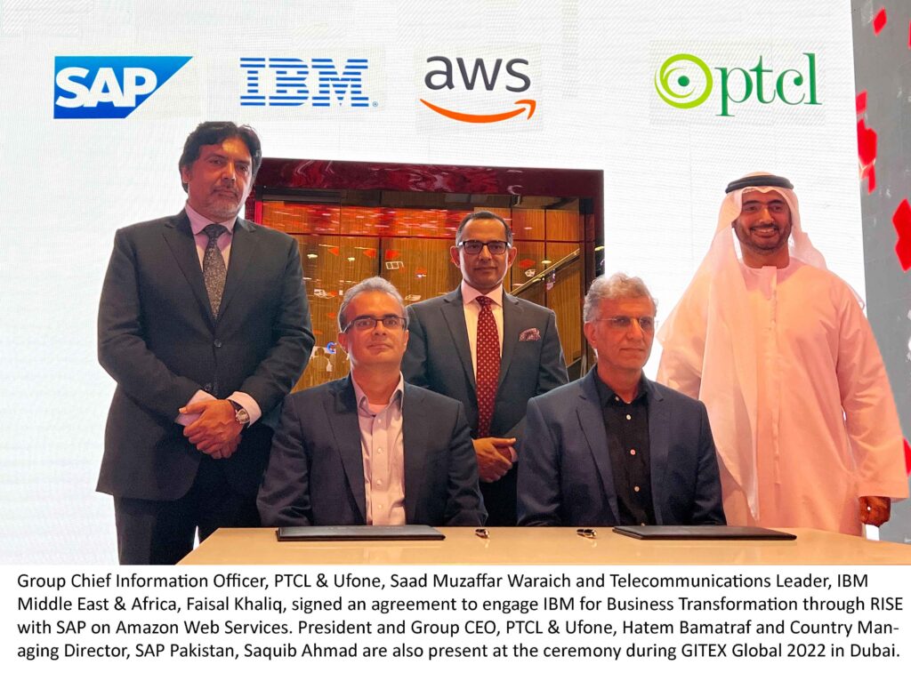PTCL Group engages IBM for Business Transformation through RISE with SAP on Amazon Web Services