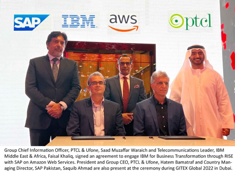 PTCL Group engages IBM for Business Transformation through RISE with SAP on Amazon Web Services