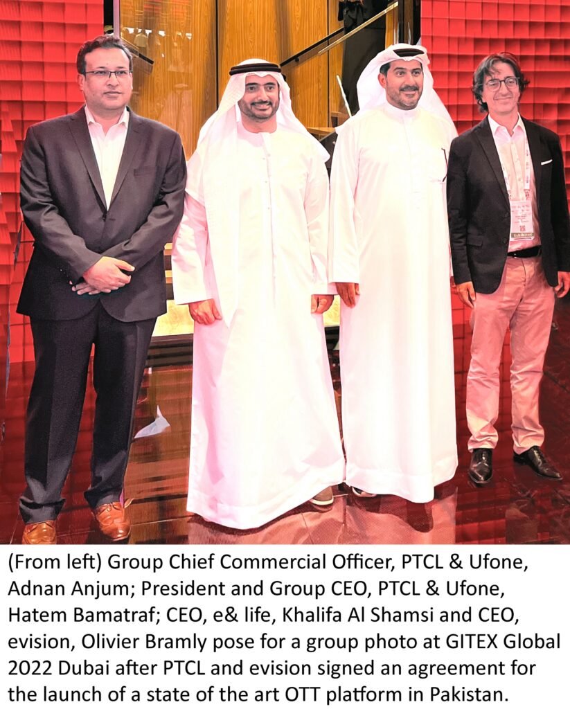 PTCL signs agreement with evision to launch its video streaming platform in Pakistan