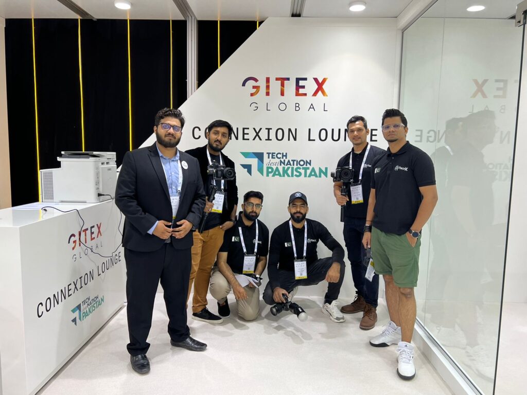 Team TechX Pakistan at GITEX 2022, covering Connexion lounge