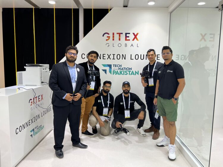 Team TechX Pakistan at GITEX 2022, covering Connexion lounge