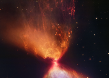 As a new star forms, NASA's Webb captures the fiery hourglass