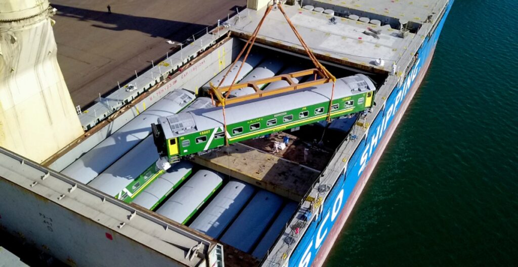 China is delivering 46 high-speed rail coaches to Pakistan