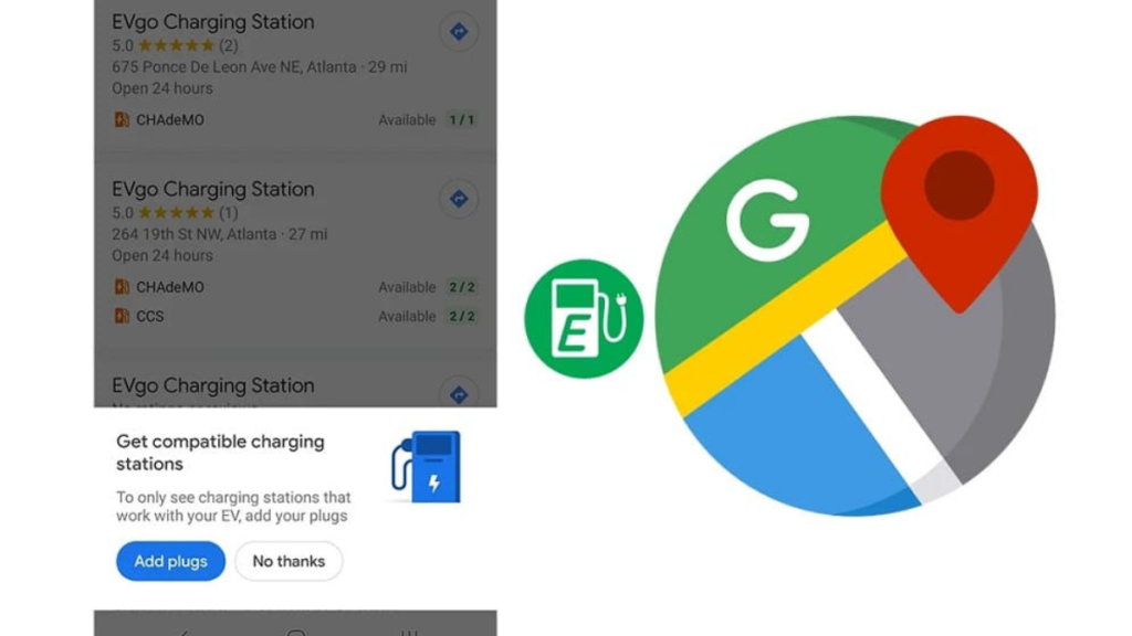 Google Maps makes it simple to locate a charging station for your EV