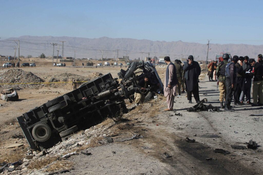 In Quetta bomb blast, at least three killed & dozens got injured