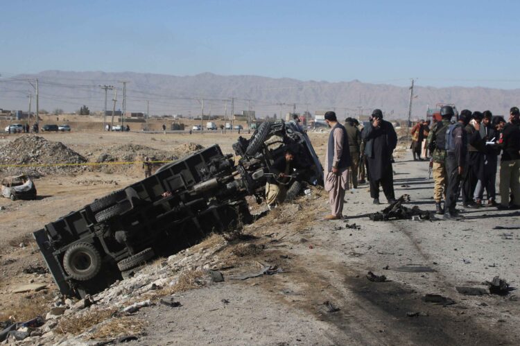 In Quetta bomb blast, at least three killed & dozens got injured
