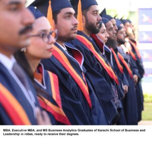 KSBL Digital - MBA, Executive MBA and MS Business Analytics Graduates in Robes ready to receive their degrees copy