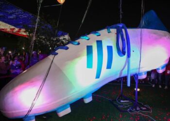 Qatar is home to the world's largest football boot, dubbed 'Big Foot'