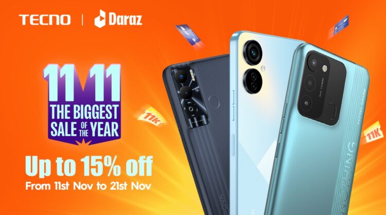TECNO collaborates with Daraz for its 11:11 Sale: Featuring amazing discounts