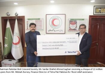 Tetra Pak donates PKR 22 million to PRCS for flood victims