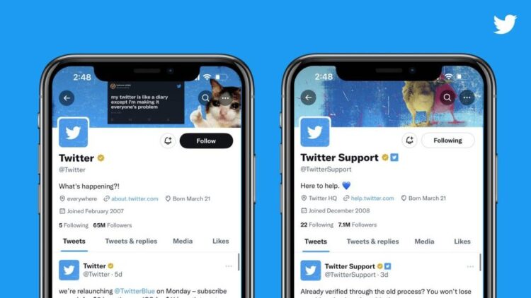 Twitter introduces a new method of brand and employee identification