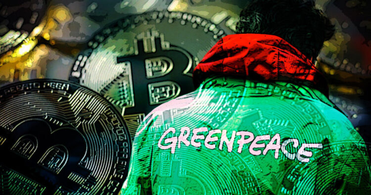 Crypto Greenpeace's art: meme on Twitter