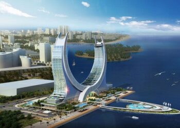 Katara towers, a beautiful skyline of Qatar