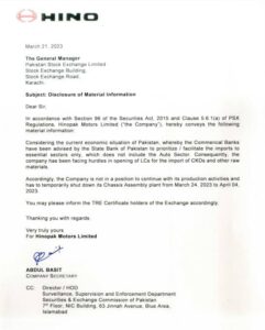 pakistan-largest-truck-maker-to-halt-production-to-apr-4