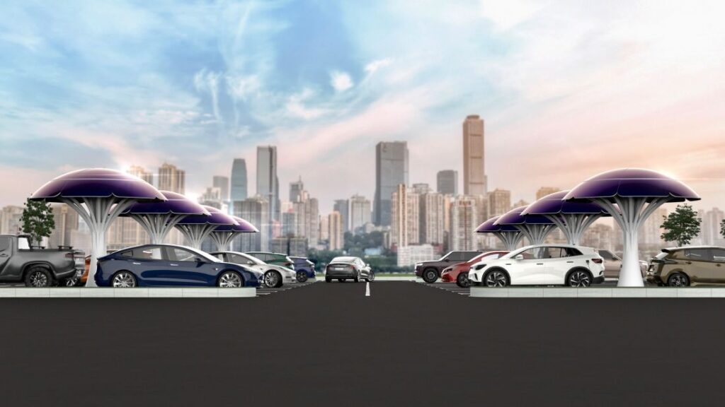 solar-trees-be-soon-in-uk-for-charging-electric-vehicles