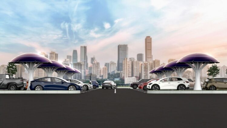 solar-trees-be-soon-in-uk-for-charging-electric-vehicles