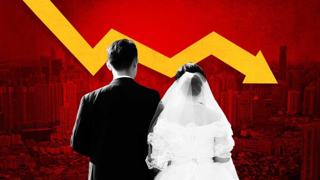 China's marriage rate drops to an alarming new low in 2022