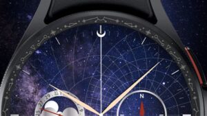 Space inspired classic space timer for samsung galaxy watch 6