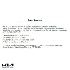 kia-closes-4-dealerships-across-pakistan