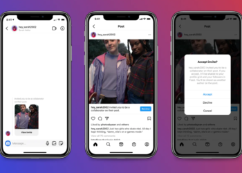 You can make carousels, reels and posts with others on insta