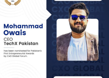 CEO TechX Pakistan nominated for 1st Entrepreneurial Awards
