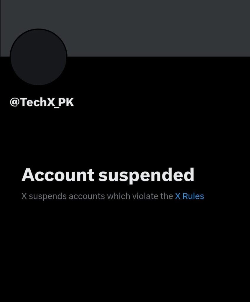 Techx-pakistan-twitter-account-got-suspend-due-to-violation