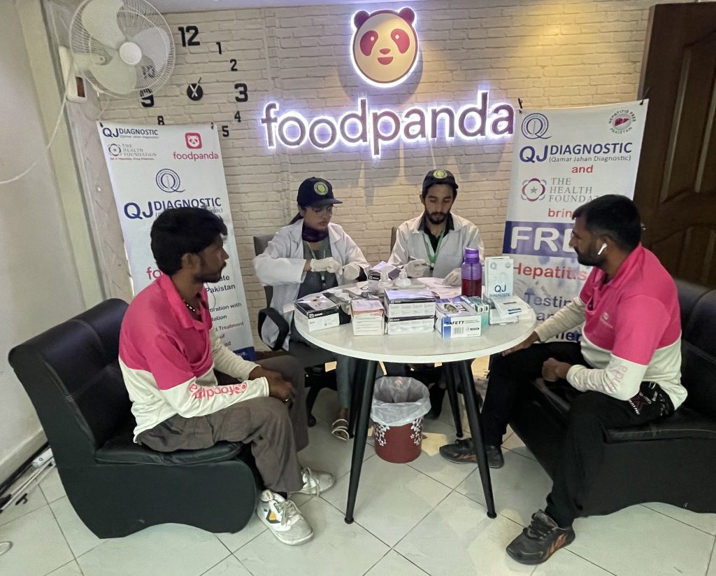 New Hepatitis-C medical camps for Foodpanda riders in Islamabad