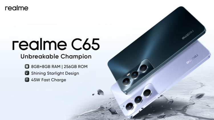 New Realme C65, your focused solution for durability