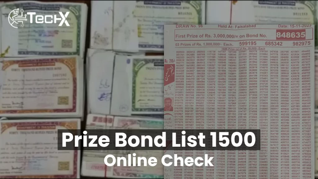 Prize Bond List 1500 Online Check