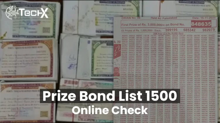 Prize Bond List 1500 Online Check