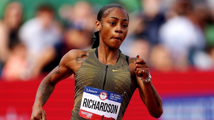 Sha'Carri Richardson shines in the 100m heat