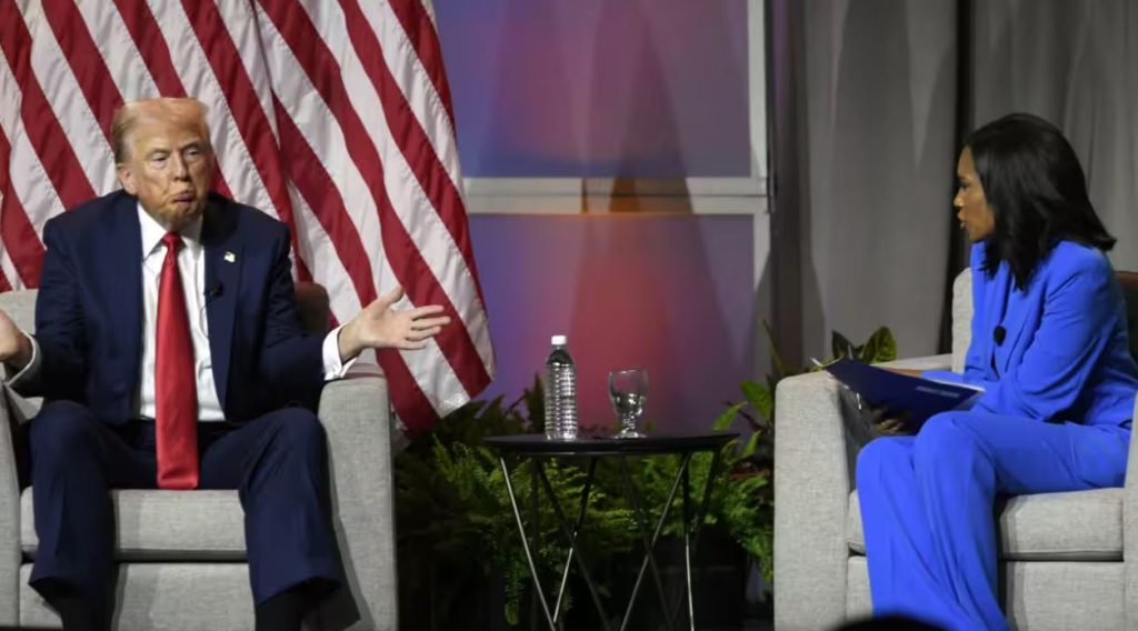 Why did Trump focus on Kamala Harris' racial identity