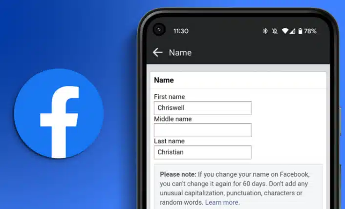 How to Change Your Name on Facebook