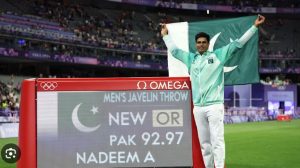 Arshad Nadeem throws his way into history for Pakistan with javelin gold