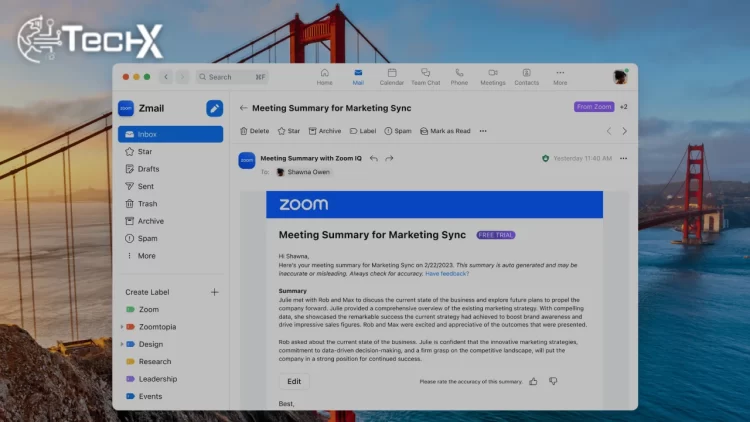 Zoom Introduces Email Summaries for Meetings