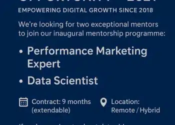 Mentorship Opportunity: Data Scientist & Performance Marketing Expert