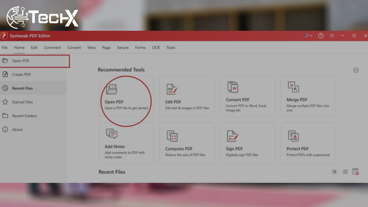 Launch Systweak PDF editor
