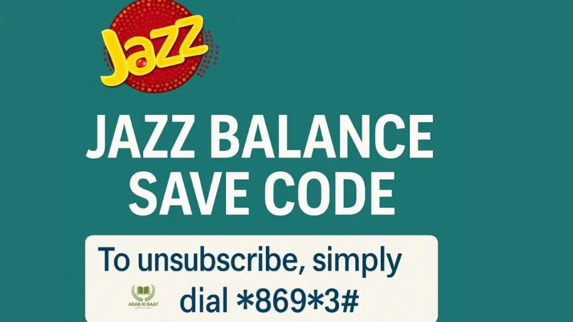 Jazz Balance Check Code 2026 | All Jazz USSD Codes & Numbers Guide Pakistan