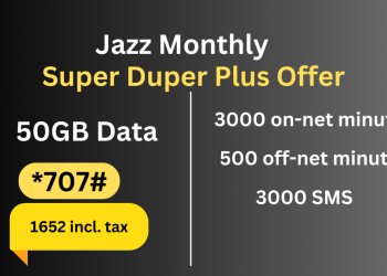 Jazz Monthly Internet Packages 2026 100GB for Rs. 1,652 & All Monthly Bundles Pakistan