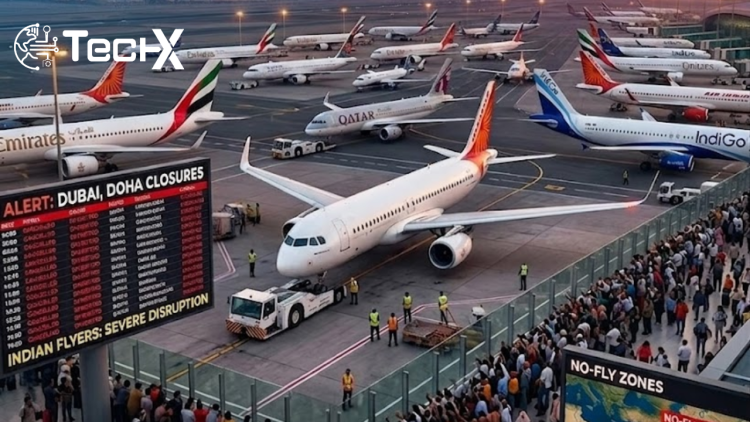 Middle East Airspace Restrictions Amid Iran Conflict Cause Major Disruptions for Indian Airlines