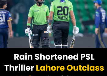 Rain Shortened PSL Thriller Lahore Outclass Multan by 20 Runs
