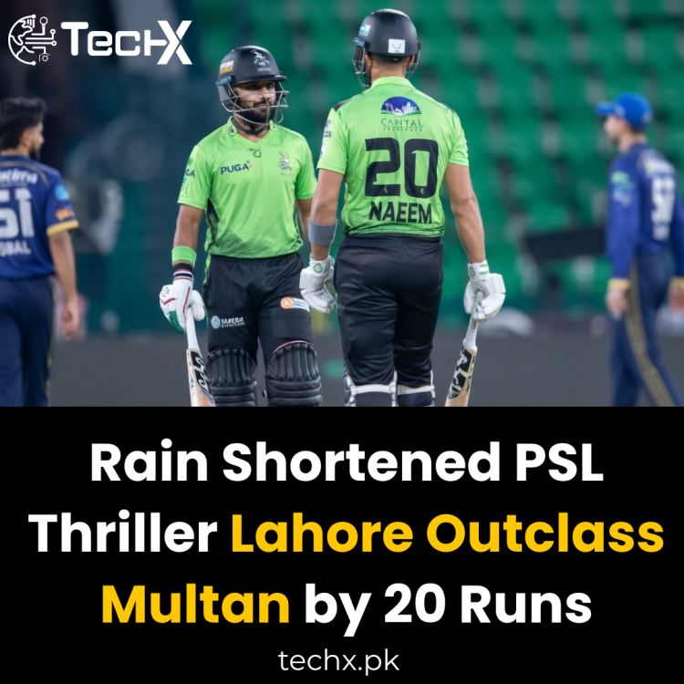 Rain Shortened PSL Thriller Lahore Outclass Multan by 20 Runs